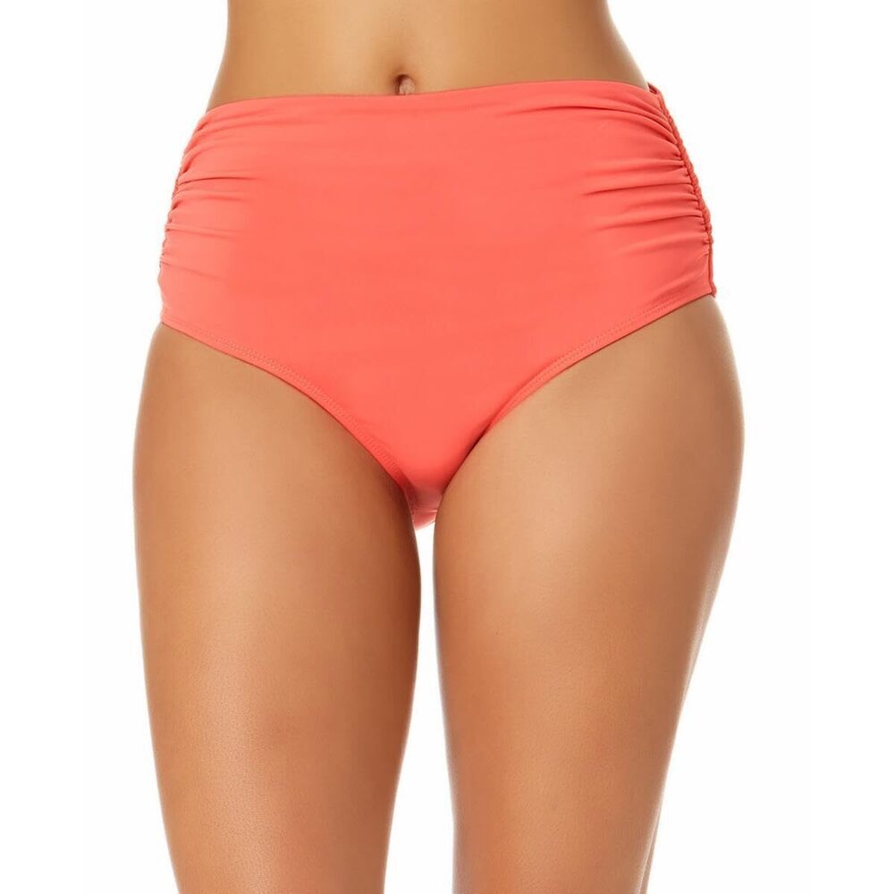Anne Cole Convertible High-Low Shirred Bottoms Juicy XL